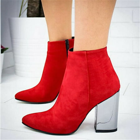 Details about   Elegant Womens Clubwear Pointy Toe High Stiletto Heels Ankle Boots Shoes Pumps D
